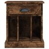 vidaXL Bedside Cabinet Smoked Oak 43x36x50 cm