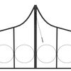 vidaXL Garden Arch with Gate Black 138x40x238 cm Iron