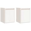 vidaXL Wall Cabinets 2 pcs White 30x30x40 cm Solid Wood Pine