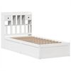 vidaXL Bed Frame without Mattress White 90x190 cm Single Solid Wood Pine
