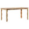 vidaXL Dining Table 160x80x76 cm Solid Reclaimed Wood