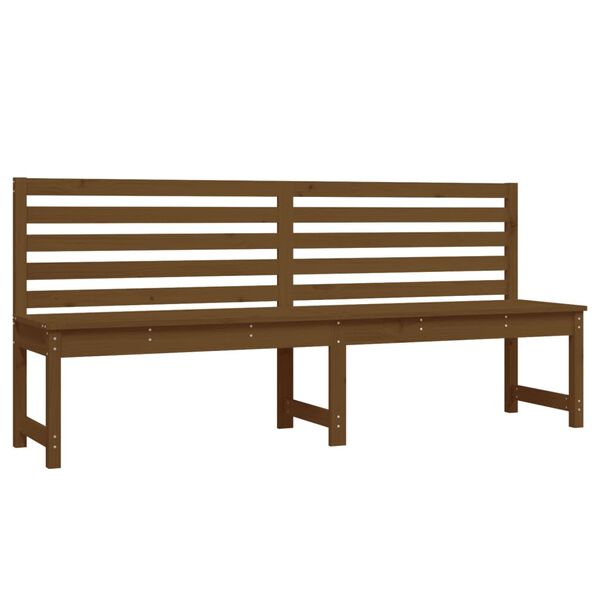 vidaXL Garden Bench Honey Brown 201.5 cm Solid Wood Pine