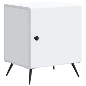 vidaXL Bedside Cabinet White 43 x 34.5 x 50 cm Engineered Wood