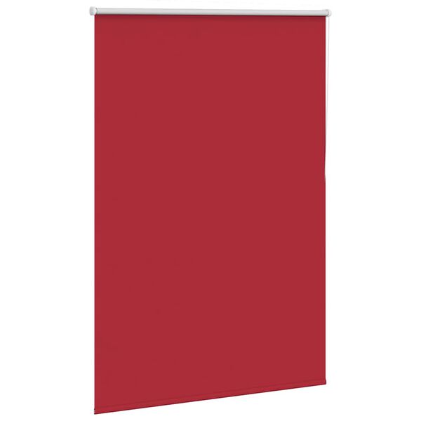 vidaXL Roller Blind Blackout Red 110x150 cm Fabric Width 105.7 cm Polyester