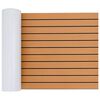 vidaXL Boat Mat Striped Brown and Black 240 x 60 cm EVA