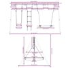 vidaXL Outdoor Swing Set with Swing, Ladder, Saucer Swing