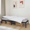 vidaXL Metal Bed Frame without Mattress Black 75x190cm