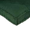 vidaXL Pallet Sofa Cushion Green Fabric