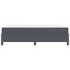 vidaXL Bed Frame with Mattress Dark Grey 140 x 200 cm Fabric