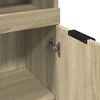 vidaXL Bathroom Cabinet Sonoma Oak 32x34x188.5 cm Engineered Wood