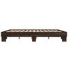 vidaXL Bed Frame without Mattress Brown Oak 160x200 cm