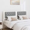 vidaXL Headboard Other White and light grey 140 cm Solid pine wood