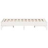 vidaXL Bed Frame without Mattress White 150x200 cm King Size Solid Wood Pine