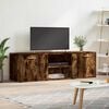 vidaXL TV Cabinet Smoked Oak 120x34x37 cm Engineered Wood