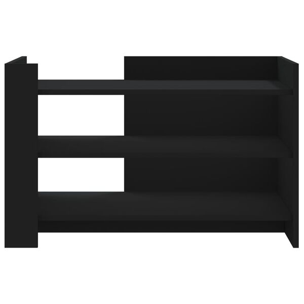 vidaXL Coffee Table Black 80x50x50 cm Engineered Wood