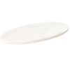 vidaXL Table Top White 80x40x2,5 cm Solid Wood Pine Oval