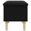 vidaXL Storage Bench Black 62x42x46 cm Engineered Wood