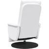 vidaXL Massage Recliner Chair with Footrest White Faux Leather