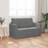 vidaXL Folding Sofa Bed Dark Grey 124 x 71 x 78 cm Velvet