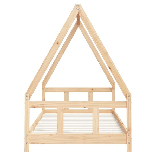 vidaXL Kids Bed Frame 90x200 cm Solid Wood Pine