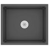 vidaXL Handmade Kitchen Sink Black Stainless Steel