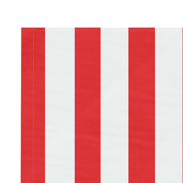 vidaXL Replacement Fabric for Awning Red and White Stripe 6x3 m