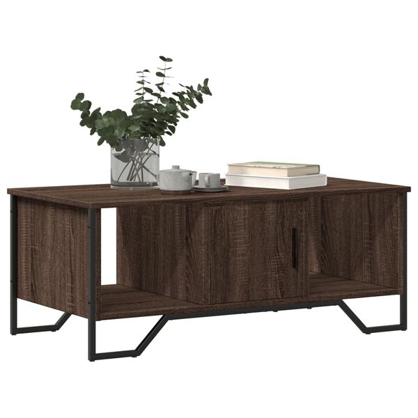 vidaXL Coffee Table Brown Oak 100x51x40 cm Engineered Wood