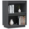 vidaXL Console Cabinet Grey 60x34x75 cm Solid Wood Pine
