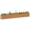 vidaXL Garden Raised Bed Light Brown 582 x 50 x 68 cm Galvanised Steel
