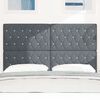 vidaXL Headboard with Headboard Dark Grey 160 cm Faux Leather