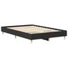 vidaXL Bed Frame No Mattress Black 140x190 cm Engineered Wood
