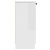 vidaXL Sideboards 2 pcs High Gloss White 30x30x70 cm Engineered Wood
