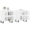 vidaXL Sideboards 2 pcs White Engineered Wood