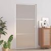 vidaXL Interior Door 102.5x201.5 cm White Matt Glass and Aluminium