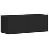 vidaXL 5 Piece TV Cabinet Set Black Engineered Wood