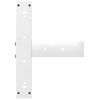 vidaXL Dining Table Legs T-Shaped 2 pcs White 50x35x(72-73) cm Steel