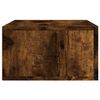 vidaXL Wall-mounted Bedside Cabinet Smoked Oak 35x35x20 cm