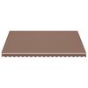 vidaXL Replacement Fabric for Awning Brown 4.5x3.5 m