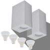 vidaXL Wall Light | Set of 2 | Stainless Steel Look