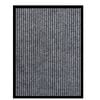vidaXL Doormat Striped Grey 60x80 cm
