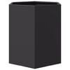 vidaXL Garden Planter 2 pcs Black Hexagon 46x40x45 cm Steel