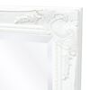 vidaXL Wall Mirror Baroque Style 140x50 cm White