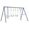 vidaXL Outdoor Swing Set Multicolour Steel and PE
