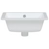 vidaXL Bathroom Sink White 39x30x18.5 cm Rectangular Ceramic