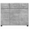 vidaXL Sideboard with Shelf FLORIN Concrete Grey 88.5 x 30.5 x 73 cm