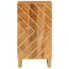 vidaXL Side Cabinet Brown and Black 40x33.5x75 cm Solid Wood Mango
