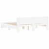 vidaXL Bed Frame without Mattress White 160x200 cm