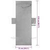 vidaXL Sunlounger Towels 2 pcs Dark grey 210 x 75 cm