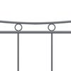 vidaXL Bed Frame without Mattress Grey Metal 160x200 cm