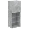 vidaXL 4 Piece TV Wall Units with LED Concrete Grey Engineered Wood